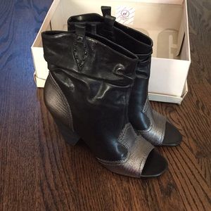 BCBG black booties